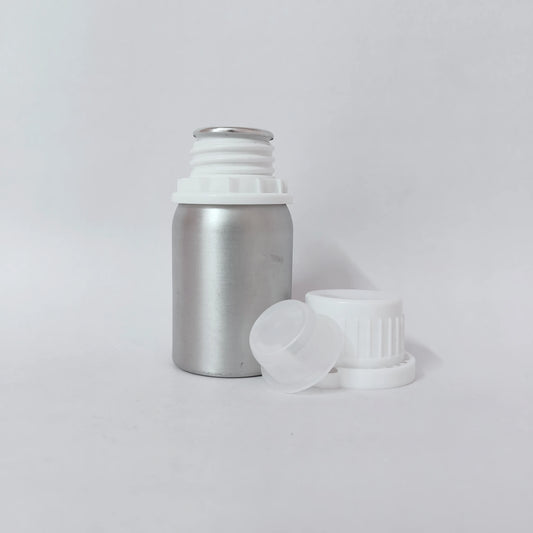 Aluminium Bottle - Smooth Finish - Round - 50mL