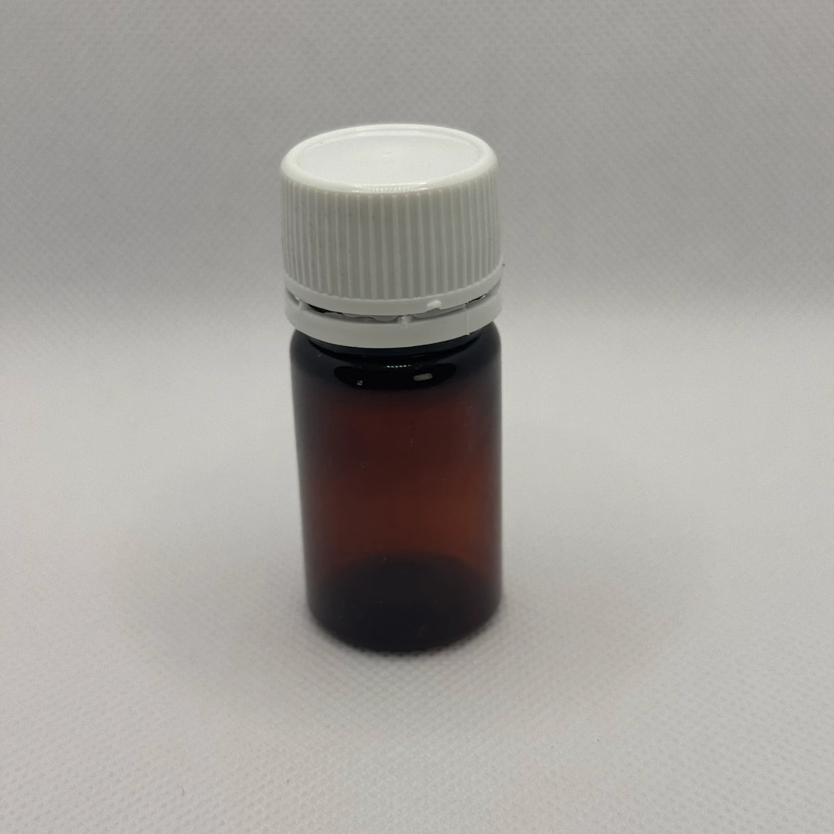 A 15ml Pet Amber Bottle with white background