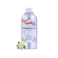 A silver metal bottle of Gardenia Oil Essential Oil with a white cap, shown on a white background with a small white gardenia flower cluster at the base.