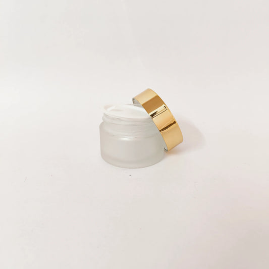 Glass Jar - Frosted - Gold Cap - 30gms
