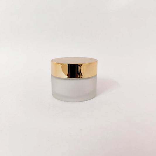 Glass Jar - Frosted - Gold Cap - 30gms