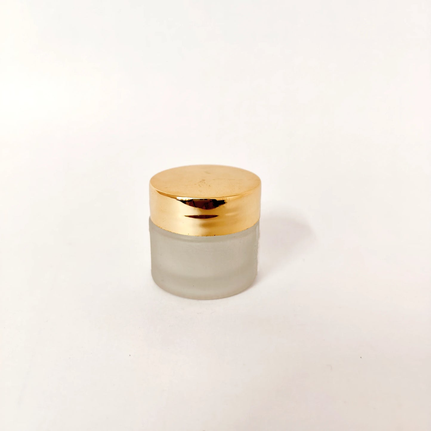 Glass Lip Balm Container - Gold Cap - 10g