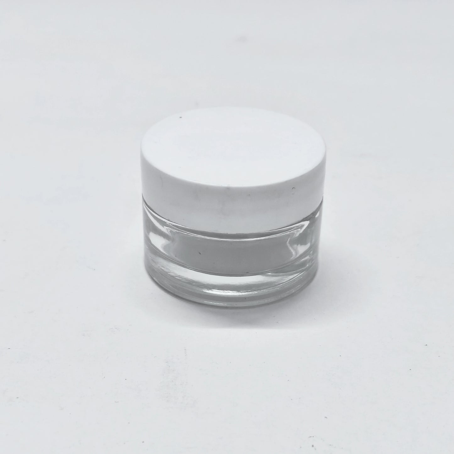 Glass Jar - Clear - White Cap - 15gms