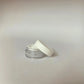 Glass Lip Balm Container - White Cap - 8gms