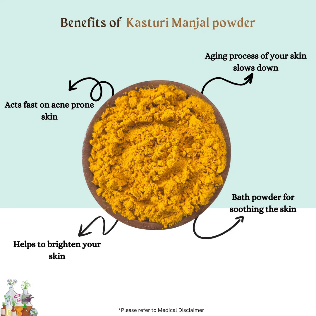 Kasturi Manjal Powder - Wild Turmeric