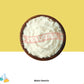 Bowl of Maltodextrin powder with a yellow background