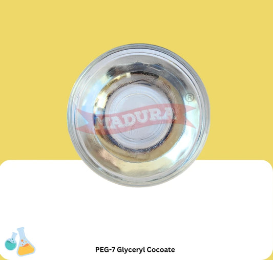 A Glass Bowl With PEG-7GlycerylCocoate Chemicals