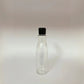 PET Asta Bottle - Clear - Black Flip Cap -200mL