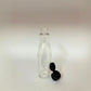 PET Asta Bottle - Clear - Black Flip Cap -200mL