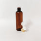PET Round Bottle - Amber - 20mm Gold Flip Cap - 100mL