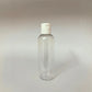 PET Round Bottle - Clear - White Flip Cap - 100mL