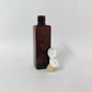 PET Square Bottle - Amber - 20mm Gold Flip Cap - 100mL