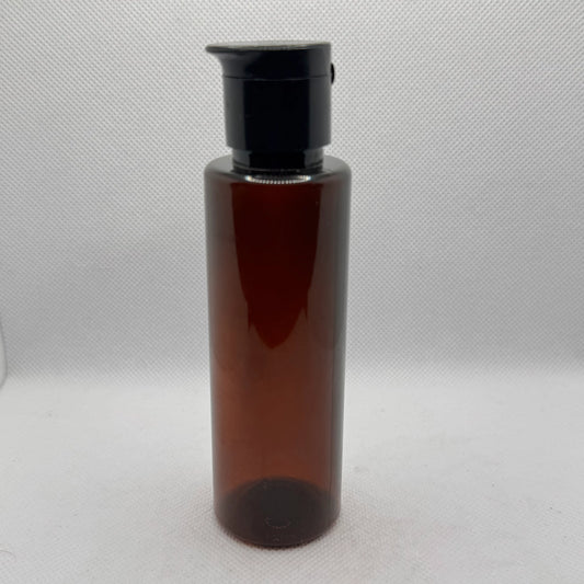 PET Sleek Bottle - BLACK FTC Cap - 100mL