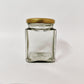 Glass Jar - Clear - Honey Square - 200g